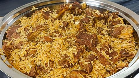 Degi Style Mutton Pulao Recipe Dawat Pulao Mutton Pulao Youtube