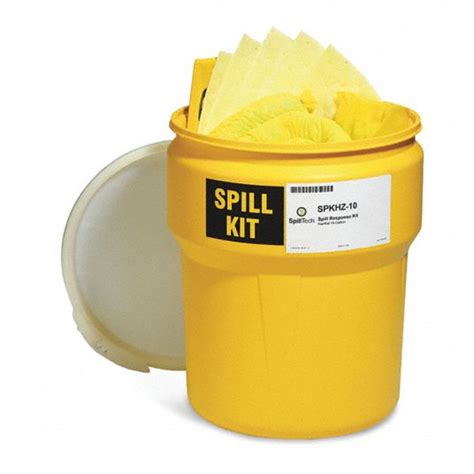 SPILLTECH Spill Kit, Container Type Drum, Fluid Compatibility ...