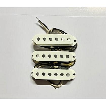 Lollar Pickups Vintage Blonde Strat Pickup Set Flat Pole Parchment