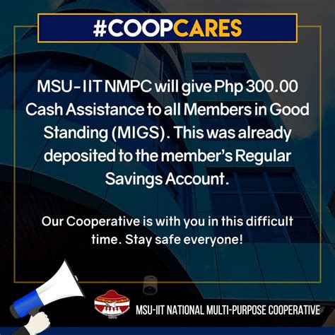 MSU IIT Multi Purpose Cooperative News Cash Assistance And Loan