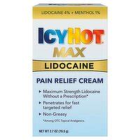 Icy Hot Max Lidocaine Pain Relief Cream Oz ShopRite