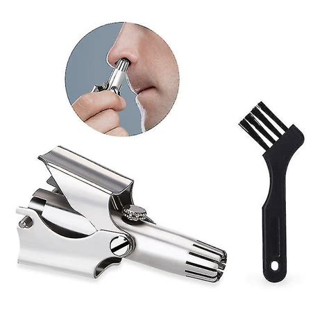 Manual Nose Hair Ear Trimmer For Men Stainless Steel Washable Portable Tondeuse Nez Hair Remover