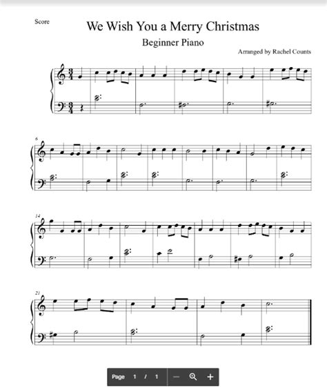 We Wish You a Merry christmas Sheet Music (FREE PDF)