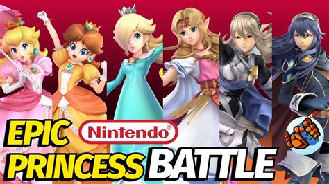 Nintendo Princess Versus Peach Daisy Rosalina Zelda Lucina Corrin