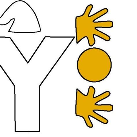 Letter Y Craft Y Is For Yawn Printable Alphabet Beginning Sound
