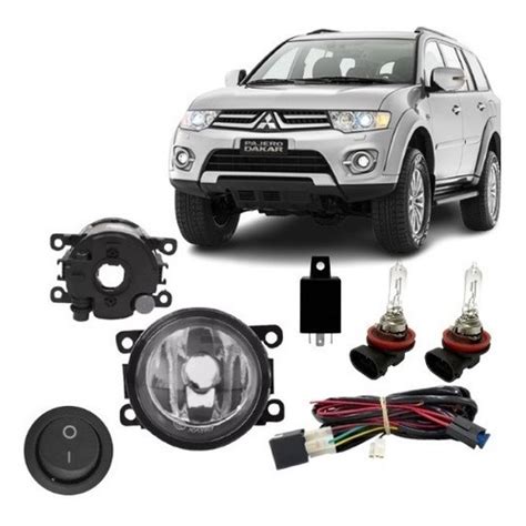 Kit Farol Milha Mitsubishi Pajero Dakar 2014 2015 No Shoptime