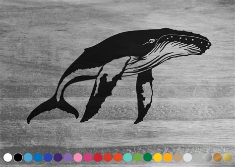 Humpback Whale Vinyl Decal Sticker For Car Truck Camper Van Rv Bus Atv