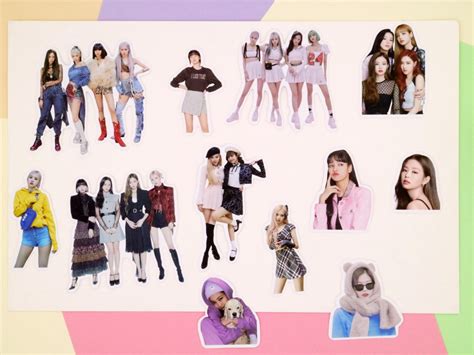 60 pcs blackpink stickers jisoo lisa jennie rose stickers | Etsy