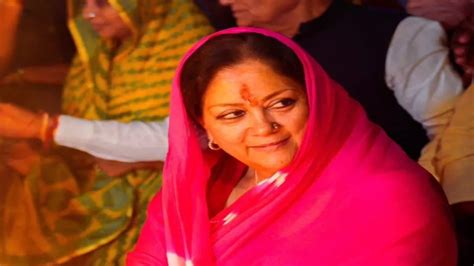 Will Vasundhara Raje New Cm Of Rajasthan Amidst Speculations Bjp Called