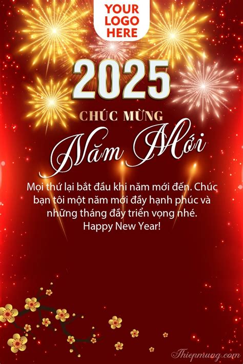 Hình ảnh chúc mừng năm mới 2025 với pháo hoa rực rỡ cho khách hàng