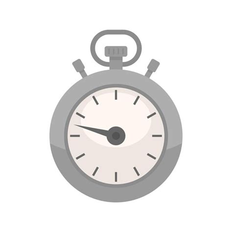 Countdown Timer Symbol Flacher Vektor Stoppuhr Uhr Chronometer Zeit