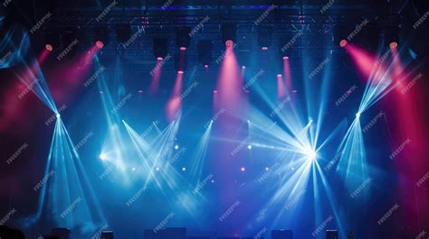 Premium Photo | Concert light show Stage lights