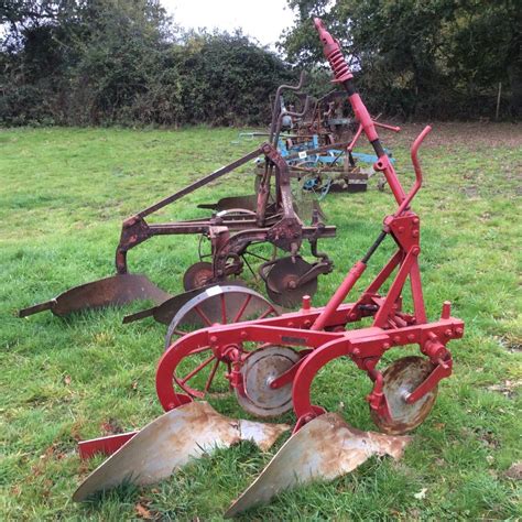 David Brown Two Furrow Plough With Discs Skimmers Land Wheel And