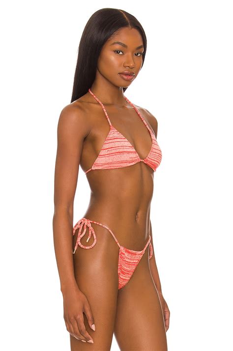 Indah Dune Triangle Bikini Top In Strawberry REVOLVE