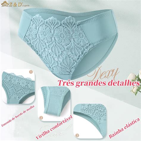 12Peças LIngerie Conjunto Sem Aro Renda e Bojo zdlingerie