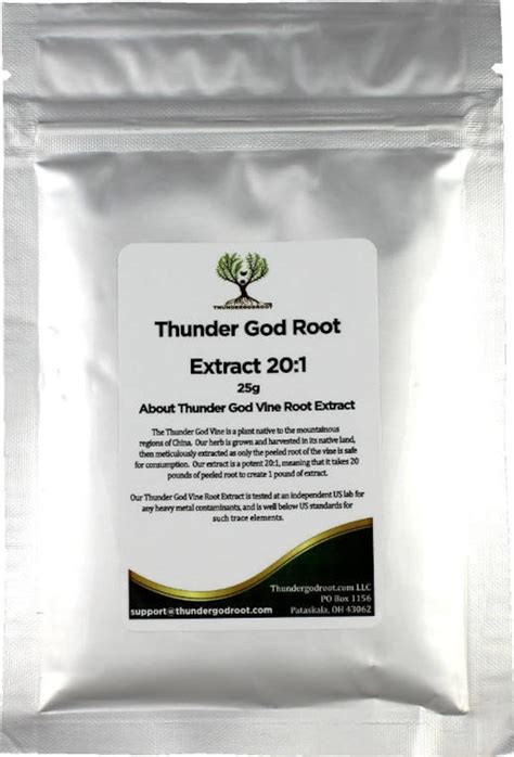 Thunder God Vine Root 20 1 Extract Powder 25 Grams Etsy