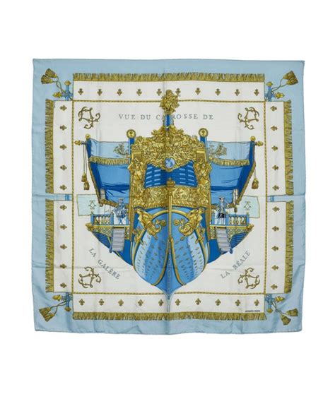 Hermes Vue Du Carrosse De La Galere La Reale Silk Scarf Grailed