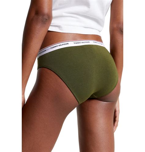 Tommy Hilfiger Bikini Damskie Majtki Pack Bikini Zielone R Owe Uw Uw R