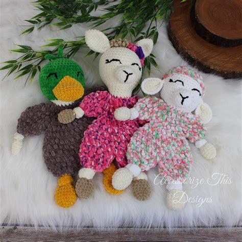 Crochet Pattern Sheep Ragdoll Lovey Amigurumi Stuffy Etsy