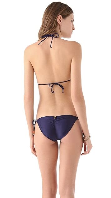 Vix Swimwear Solid Navy Triangle Bikini Top Shopbop