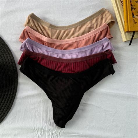 Kit Calcinha Canelada Lingerie Sensual Moda Íntima Confortável Fio Dental Shopee Brasil