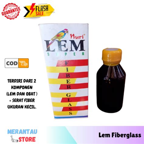 Lem Fiber Glass Fiberglass Nuri Aw Lem Fiber Asbes Kayu Logam Lazada