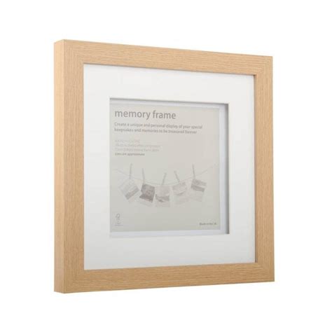 Oak Effect Memory Frame 30cm X 30cm Hobbycraft