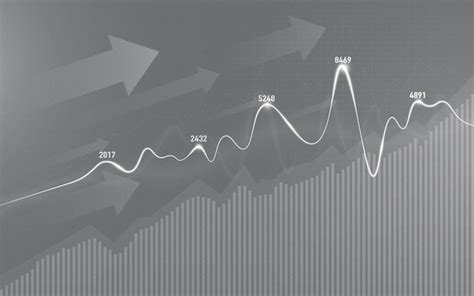 Gráfico Del Mercado De Valores Financiero En El Comercio De Inversiones En El Mercado De Valores