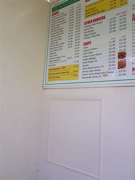 Menu At Curry King Restaurant Boston