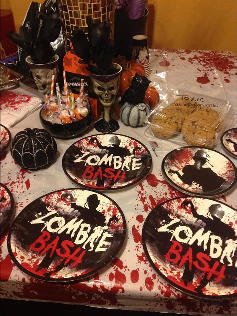 Halloweenzombie Party Zombie Party Zombie Halloween Birthday Cake