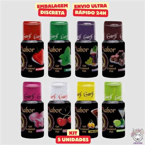 Kit Un Gel Comest Vel Lubrificante Sabor Hot Ml Garji Sex Shop Er Tico Shopee Brasil