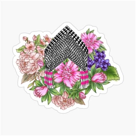 Hmong Traditional Hat Design Sticker By Gaosheng Ubicaciondepersonas