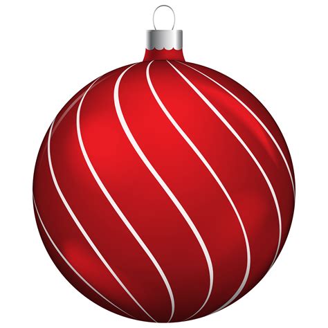 Red Christmas Ornaments Clipart