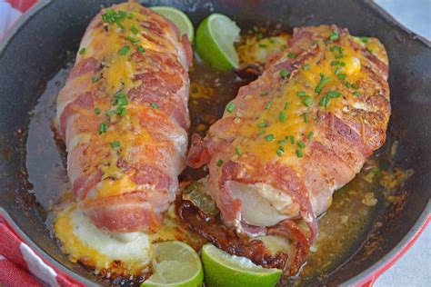 Jalapeno Bacon Wrapped Chicken Cheese Stuffed Chicken Breasts