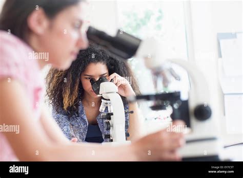 Chicas En Clase De Ciencias Fotograf As E Im Genes De Alta Resoluci N