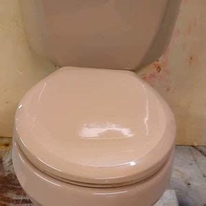 Beige Toilet Kohler Vintage Bathroom Elongated Bowl Seat Etsy