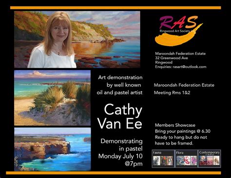 Demonstrator Cathy Van Ee Ringwood Art Society Inc