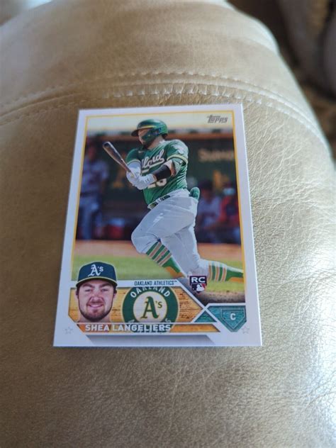 2023 Topps Series 1 Baseball Shea Langeliers RC 127 Oakland Athletics