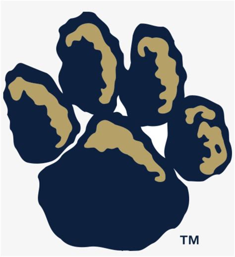 Panther Pawprint Logo University Of Pittsburgh Panthers University Of