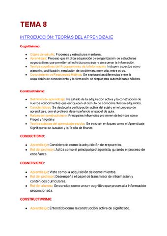 TEMA 8 Aplicaciones Del Aprendizaje Cognitivo Pdf