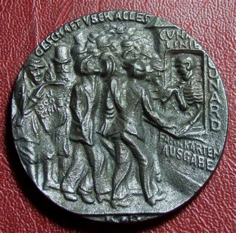 Sinking Of Lusitania Cast Iron Wwi Satirical Medal By Karl Goetz