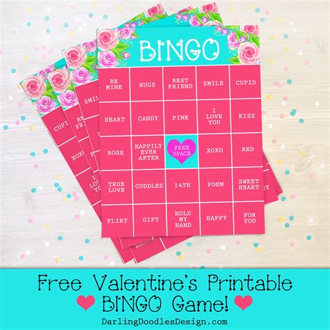 Valentine Bingo Game Free Printable Artofit