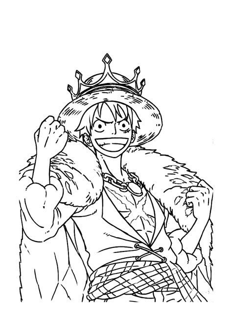 Desenho Luffy Para Colorir