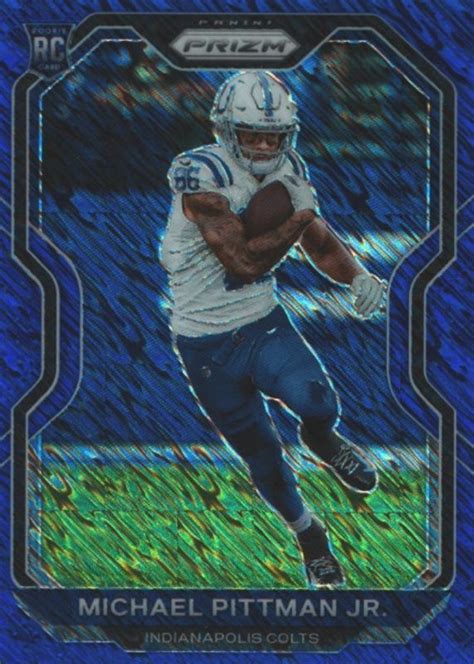 Michael Pittman Jr 2020 Prizm 333 FOTL Blue Shimmer 25 Price Guide