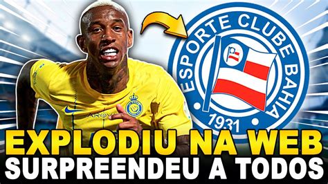 Exclusivo Foi Confirmado Anderson Talisca De Volta Ao Esquadr O