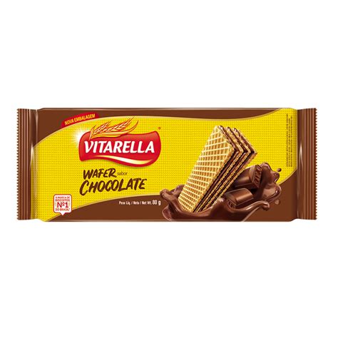 Wafer Chocolate Vitarella Tem Diferença Tem Sabor