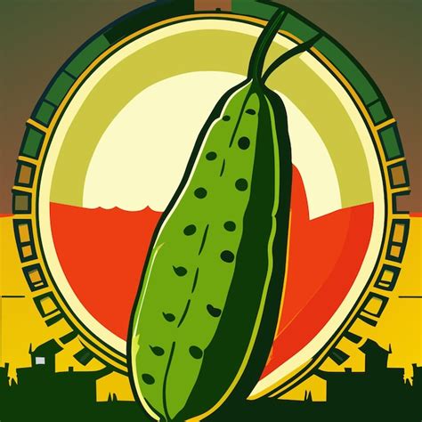 Premium Vector Cucumber Vector Illustration