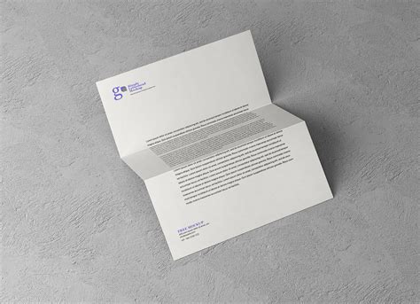 Free Simple A Letterhead Mockup Psd Good Mockups