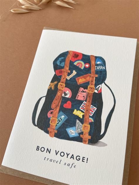 Carte Bon Voyage Concept Papeterie