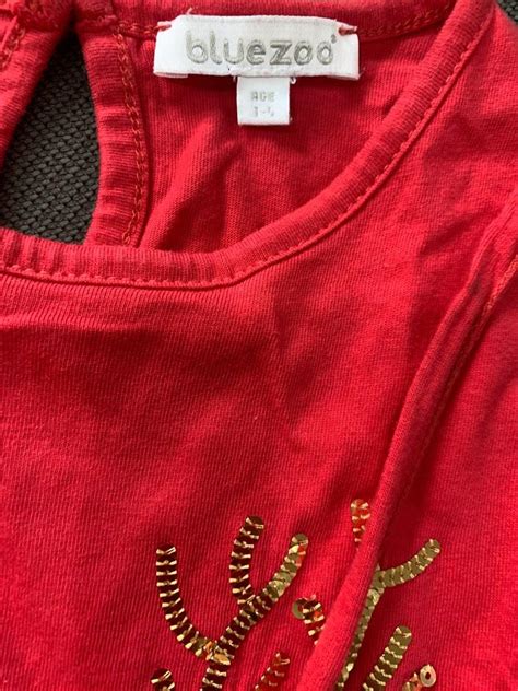 Bluezoo Christmas Red Dress with string pouch, Babies & Kids, Babies ...